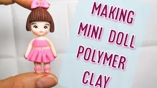 making mini baby doll polymer clay/Ballerina doll/ como hacer mu&ntilde;eca plastilina/arcilla polim&eacute;rica
