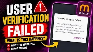 Meesho user verification failed problem solution | meesho user verification failed problem solve 