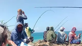 MANCING IKAN BESAR DAN KRONOLOGINYA LAKA LAUT || bari ngluyur mancing ikan