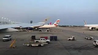 Qatar Airways Airbus A350-1000 Taxi and Takeoff Chicago O'Hare International Airport