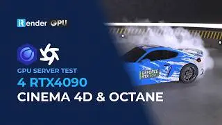 4x RTX 4090 Cinema 4D Octane Render Benchmark | iRender GPU Render Farm