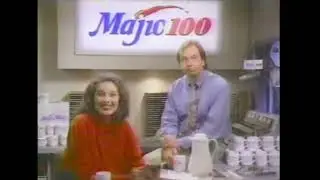 Majic100 with Judy Croon and Kevin Nelson - Coffee Mug Commercial - 1993