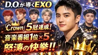 D.O.が導くEXO、「Crown」5冠達成！🏆👑#doexo#exo#exokpop#kpop#kpopgroup#kpopedit#viralvideo#youtubevideo#korean!!