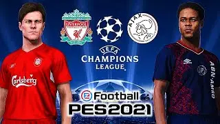 Liverpool v Ajax Champions League Classic PES 2021 Xavi Alonso Patrick Kluivert