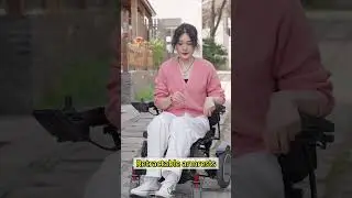 JBH electric wheelchair suitable for travel, simple and elegant black design✨#JBH #wheelchairtravel