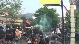 Masih terus berlanjut karnaval HUT RI ke 80 dari SMPN 1 Campurdarat 2025