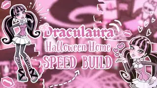 ≽^&bull; ˕ &bull; ྀི≼ Draculaura Halloween Home Speed Build - Adopt Me Speed Build - #adoptme #adoptmegame