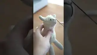 Sewing a lamb toy 🐑