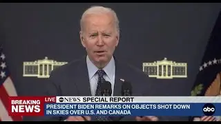 President Biden speaks on US response to Chinese spy balloon and 3 flying objects shot down