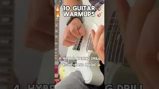 🎸 Warm Up Like a Pro 🎸 10 Guitar Warmups #stratocaster #guitarist #guitar #fender