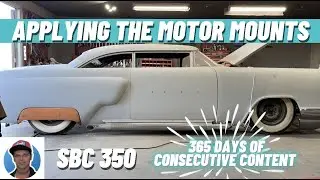 APPLYING MOTOR MOUNTS FOR A SMALL BLOCK CHEVY 350: 1955 MERCURY