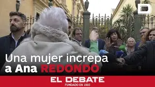 Una mujer increpa a Ana Redondo por los fallos en las pulseras antimaltrato