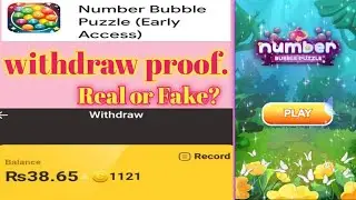 number bubble puzzle app withdraw proof.number bubble puzzle app real or fake.online earning app