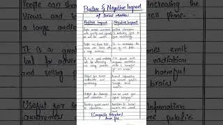 Positive and negative impact of social media #positive #negativeimpact #impact #socialmedia #social