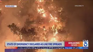 More than 35,000 structures threatened as Line Fire continues to spread