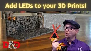 UPGRADE 3D PRINTS with hidden wiring and LEDs. Ideal for booknooks & tabletop DND terrain!
