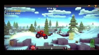 Прохождения 4 уровня в Blocky Roads