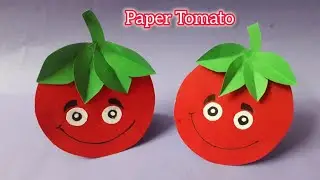 How to Make Easy Paper Tomato🍅 / Origami Tomato / Paper Craft /Paper Tomato / rocking toy
