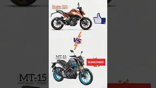 KTM Duke 125 vs Yamaha MT-15 #shorts #anmotoexpo