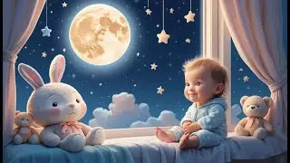 Shiny Moon Up in the Sky | Gentle Moonlight Song for Kids | Calming Bedtime Nursery Rhyme