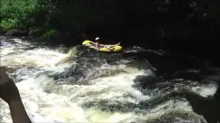 Bagley Rapids Wisconsin - rafting over the falls