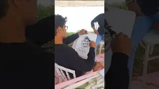 #Live caricature🤣🤣 #freehand #funny Face🤣🤣 #trending #cartoon #youtuber #shorts #caricature
