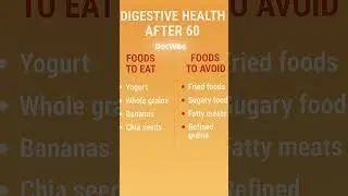 Boost Digestive Health After 60 🍌🥣 | Senior Health Tips  #seniorhealth