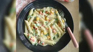 Telugu Recipes | Easy Veg White Sauce Pasta in Telugu | Homemade Pasta | Food Reels in Telugu 