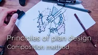 What is the art of combining shapes in architecture? | Architecture sketch