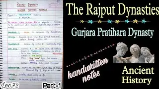 Gurjara Pratihar Dynasty--The Rajput Dynasties || Ancient History || Lec.72 || An Aspirant !