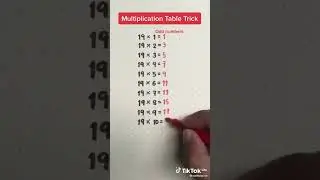 19 Number Multipal Tricks