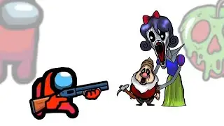Mini Crewmate Kills Snow White Analog Horror Characters | Among us Animation