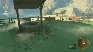 Why is there an unlit campfire under Zelda Tabantha Bridge Stables well?