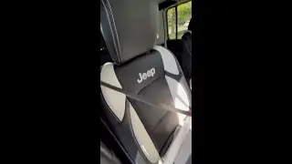 Custom leather seats in a Jeep Wrangler