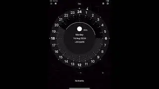 Circular calendar timelapse through 2024 #calendarapp  #timelapse  #calendar  #moonrise  #circle