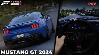 Forza Horizon 5 | Ford Mustang GT 2024 POV Street Race | Fanatec DD Pro Wheel Gameplay