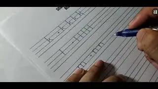 How to write Small letter || K l m n o p q