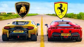 Lambo Temerario v Ferrari SF90: DRAG RACE