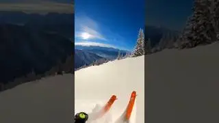 POV Skiing in Auli 🇮🇳 | India&rsquo;s Best Snow Slopes ❄️ #auliuttarakhand #travelshorts #travel