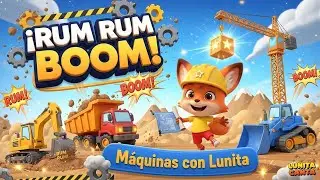  &iexcl;Rum rum boom! M&aacute;quinas con Lunita ㅣ Lunita Canta  Canciones infantiles en espa&ntilde;ol