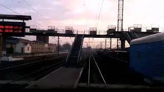 Шпаковка - Новая Бавария из кабины машиниста