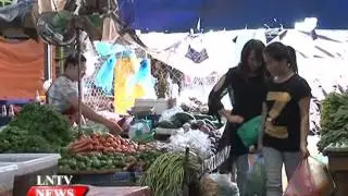 Lao NEWS on LNTV: Consumers are complaining of rising food prices.21/10/2015