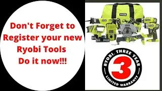 Как зарегистрировать инструменты и аккумуляторы Ryobi