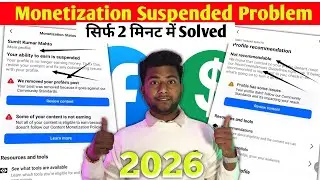 Facebook Monetisation Suspended Problem Solved | We Removed Your Profile Post | Profile at risk 