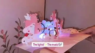 Hogs and Kisses Music and Lights Pop-Up Card