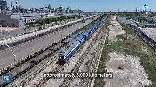 GLOBALink | China-Europe freight train service connects northern Chinese port, Moscow