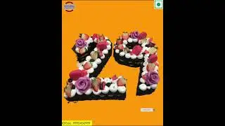 Loaded layered 29 th Birthday cake Digital cake DBJ #29thbirthday @debakeryjunction #debakery