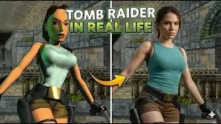 Tomb Raider 1996 in Real Life |AI Art Transformation #nostalgiagames #AIArt #AIGenerated #tombraider
