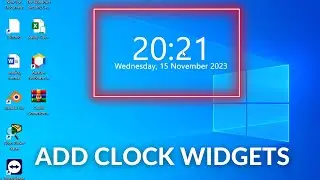 How to add clock widget in windows 10