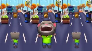TALKING TOM GOLD RUN - TWIN TALKING TOM RUNNING IN MIRROR WORLD WITH CLASSIC FUN RUN
